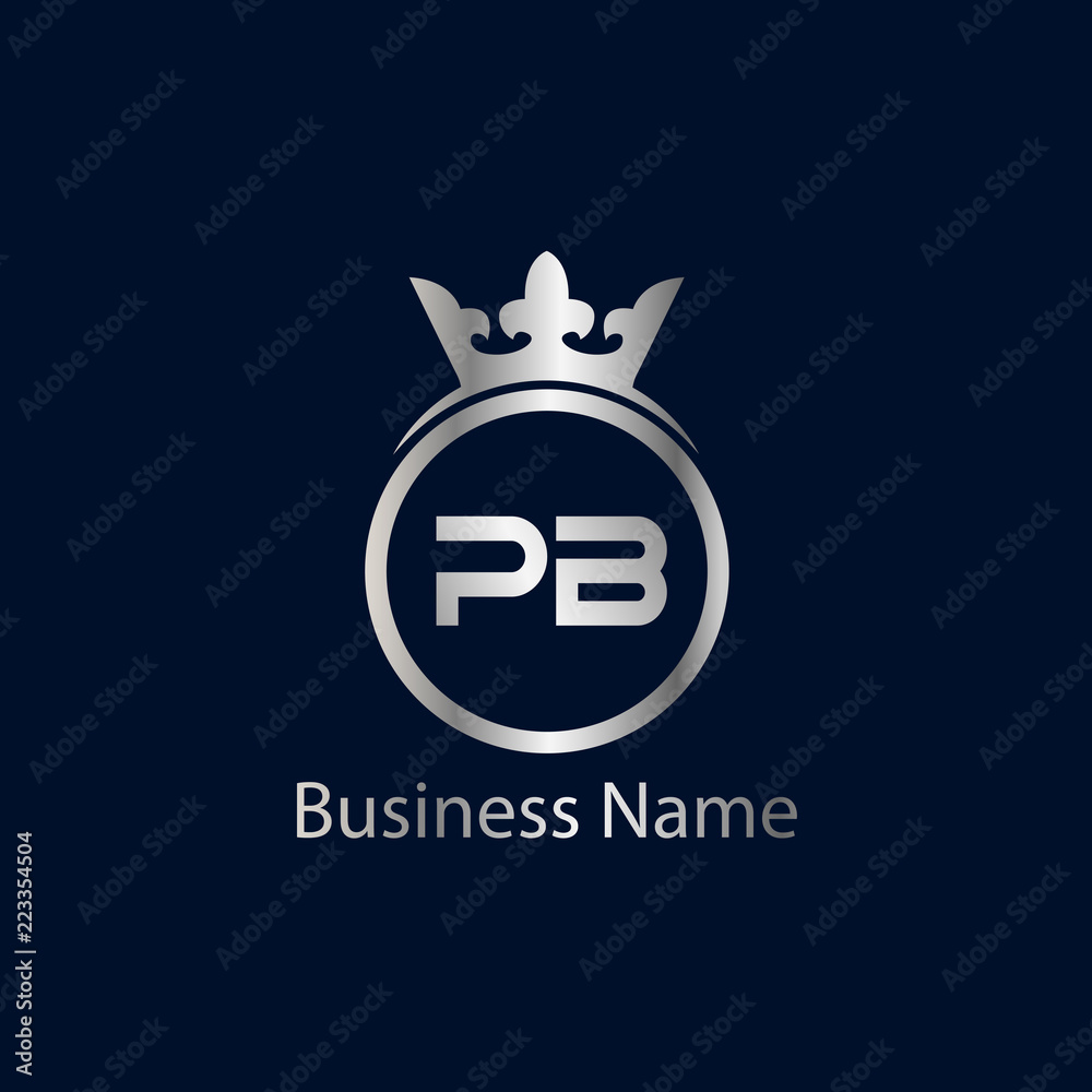 Obraz premium Initial Letter PB Logo Template Design