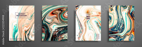 Swirls of marble or the ripples of agate. Liquid marble texture. Fluid art. Applicable for design covers, presentation, invitation, flyers, annual reports, posters and business cards. Modern artwork