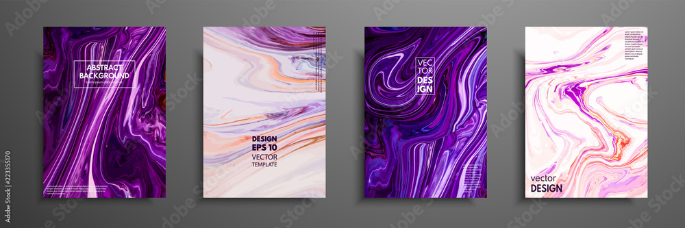 Swirls of marble or the ripples of agate. Liquid marble texture. Fluid art. Applicable for design covers, presentation, invitation, flyers, annual reports, posters and business cards. Modern artwork