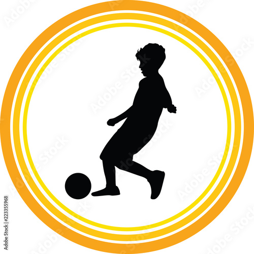 kid play soccer
