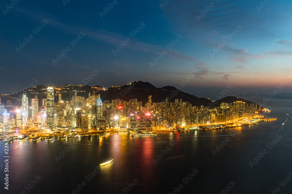 Hong Kong city skyline