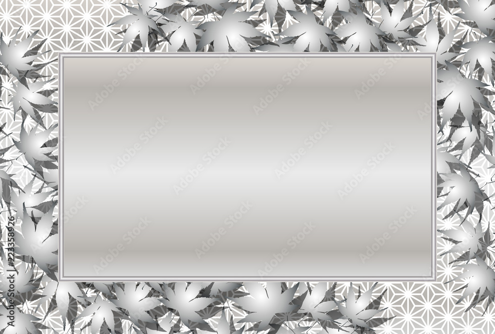 Background Wallpaper Vector Illustration Design Image Japan China Asia Free Size 背景 壁紙 ベクター イラスト 無料 無料素材 バックグラウンド フリー素材 和風素材 日本 背景素材壁紙 フォトフレーム 秋のイメージ 椛の木 和風 タイトル