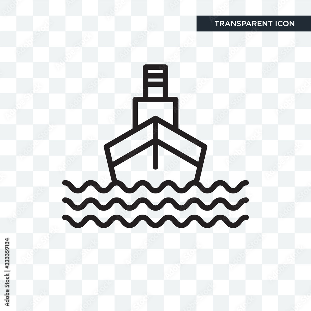 Cruise vector icon isolated on transparent background, Cruise logo design Cruise vector icon isolated on transparent background, Cruise logo design