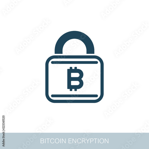 Bitcoin encryption icon