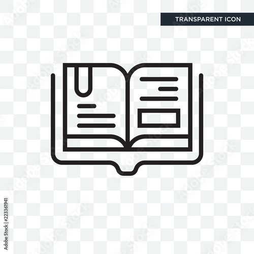 Spellbook vector icon isolated on transparent background, Spellbook logo design