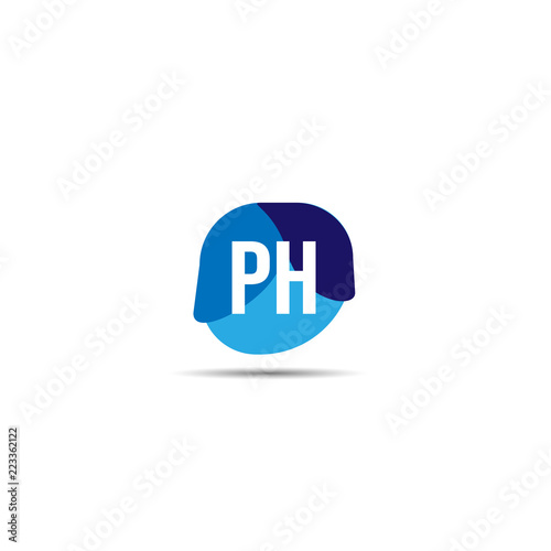 Initial Letter PH Logo Template Design