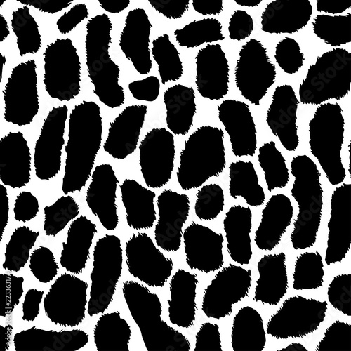 Seamless abstract pattern art. Texture with Hand Painted Crossing Brush Strokes for Print. Animal fur texture background. Modern graphics.