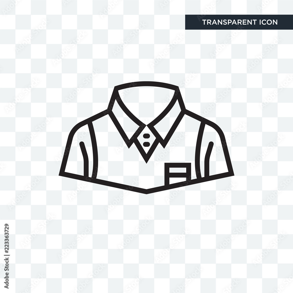 Uniform vector icon isolated on transparent background, Uniform logo design  Stock Vector | Adobe Stock