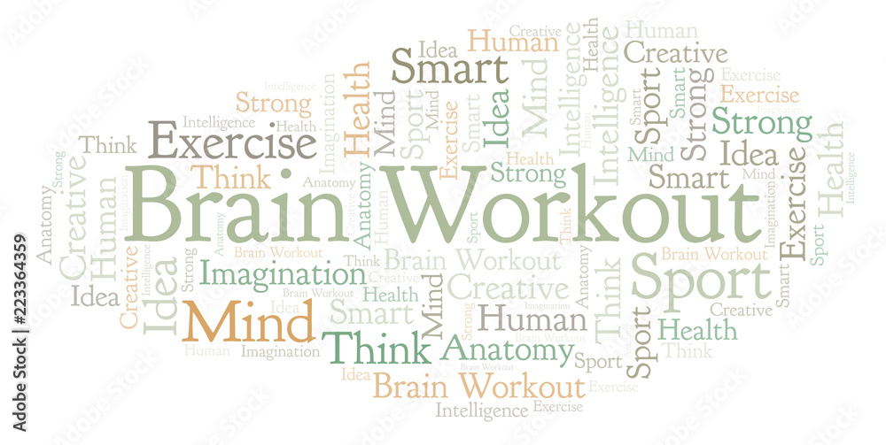 Brain Workout word cloud. Brain Workout word cloud.