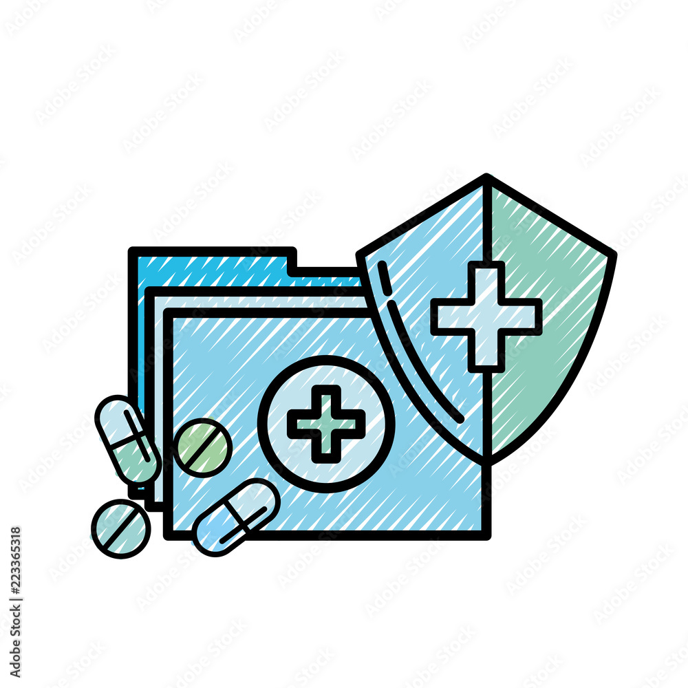 medical folder and pills shield protection medical folder and pills shield protection