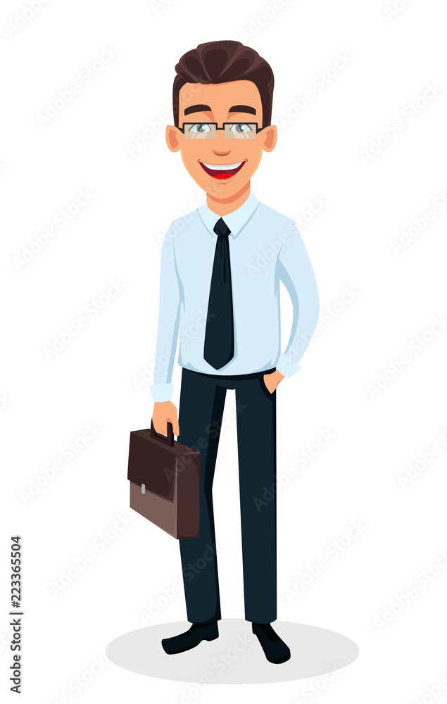 Handsome businessman in office style clothes Handsome businessman in office style clothes