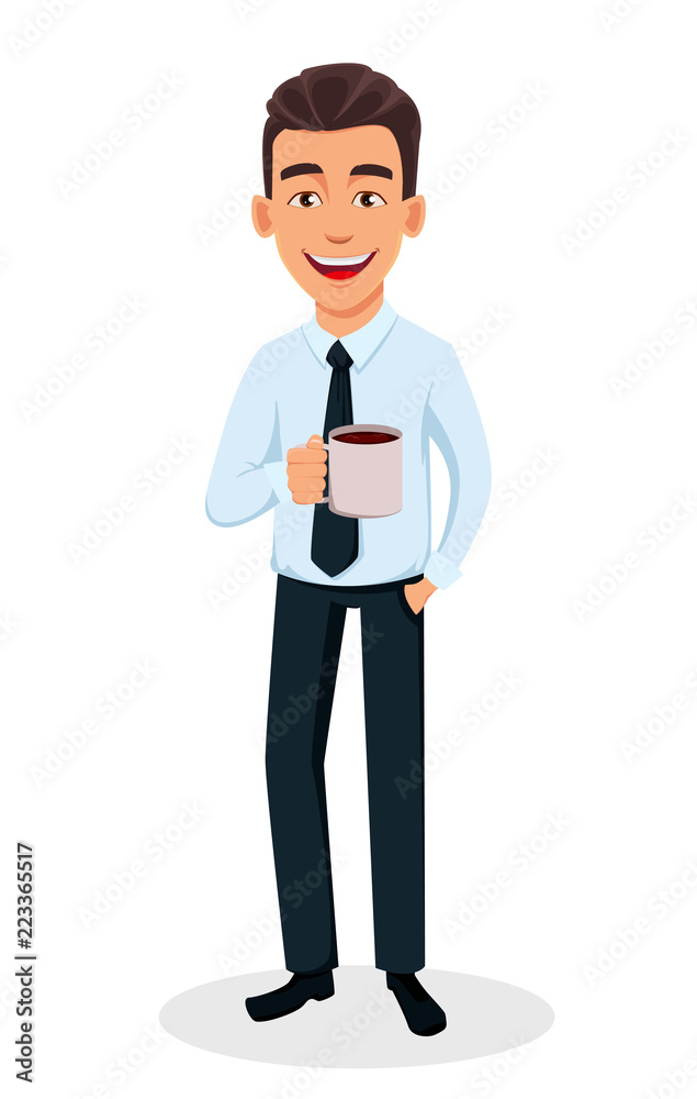 Handsome businessman in office style clothes Handsome businessman in office style clothes