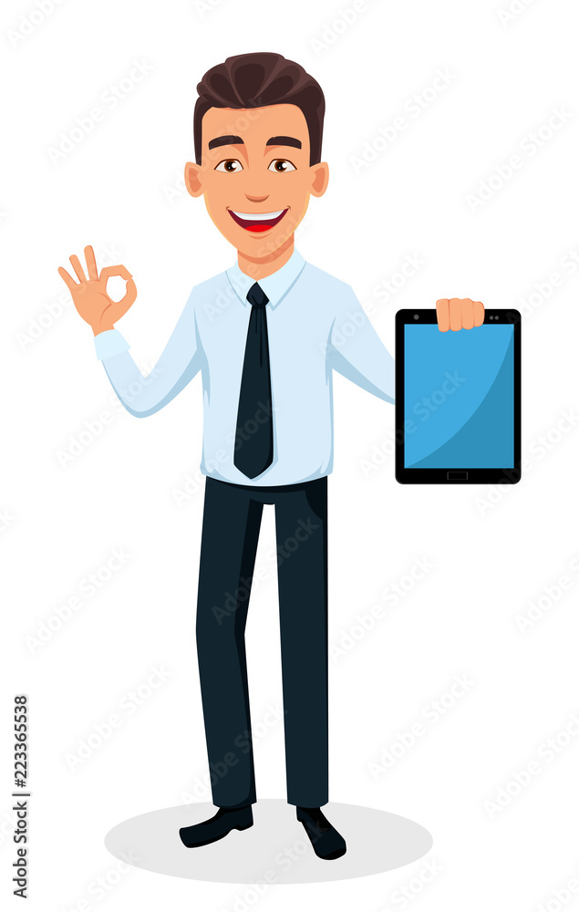 Handsome businessman in office style clothes Handsome businessman in office style clothes