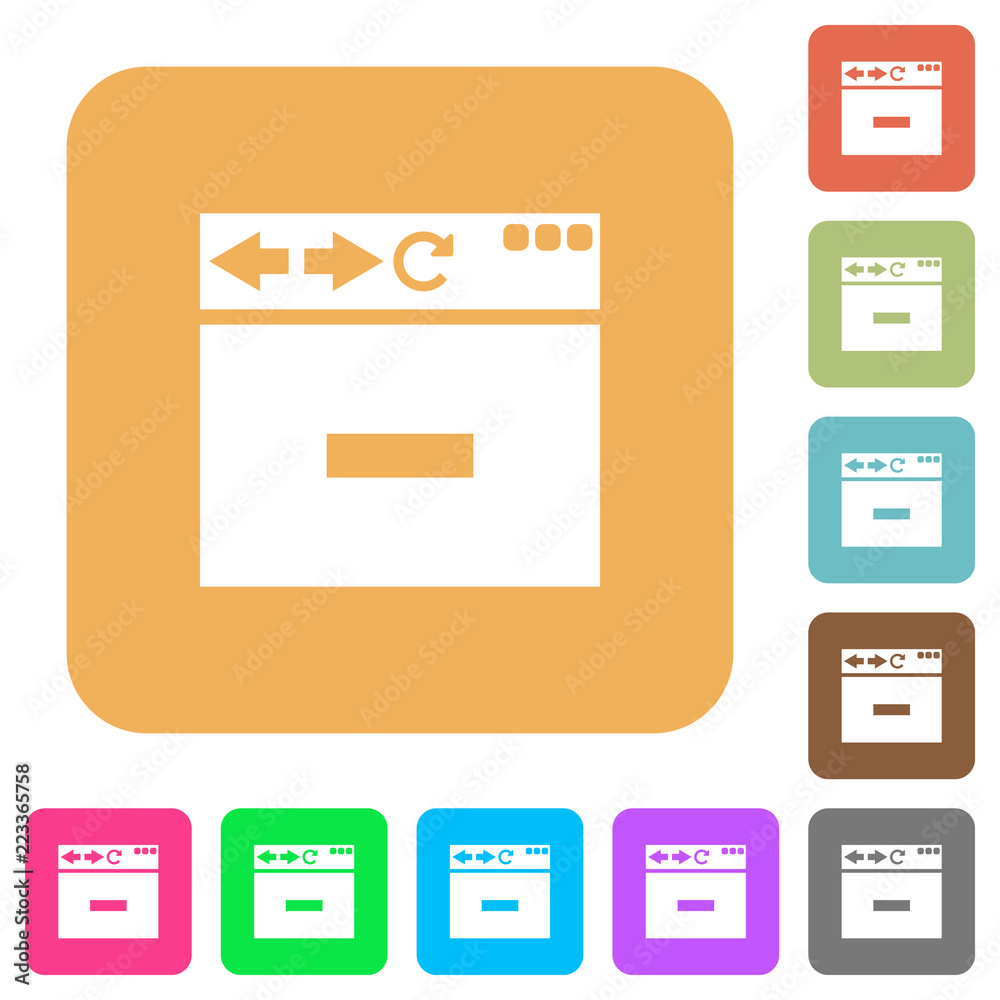 Browser remove tab rounded square flat icons Browser remove tab rounded square flat icons