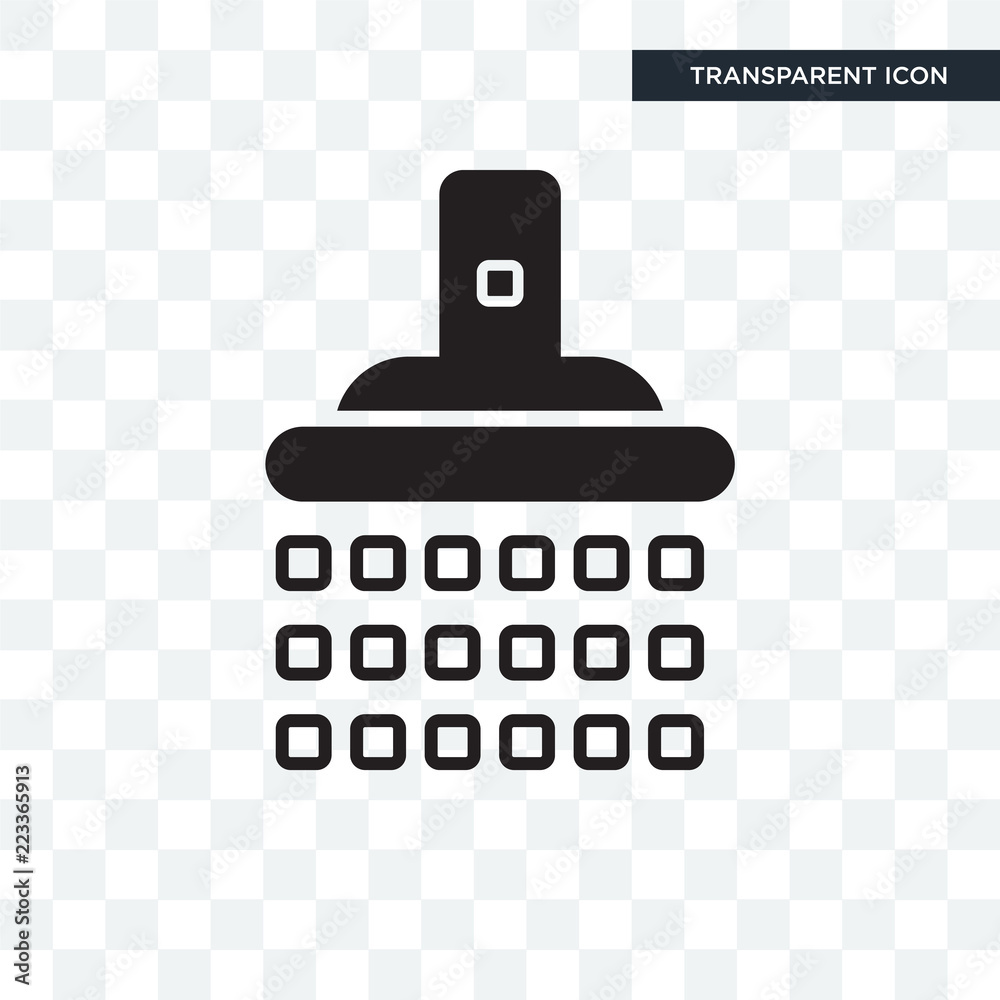 Shower vector icon isolated on transparent background, Shower logo design Shower vector icon isolated on transparent background, Shower logo design