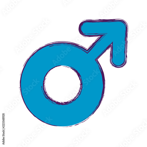 male gender symbol pictogram icon