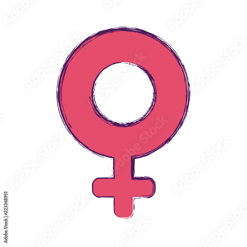female gender symbol pictogram icon