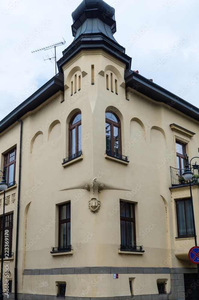 Art Nouveau Building in Nowy Sącz, Poland