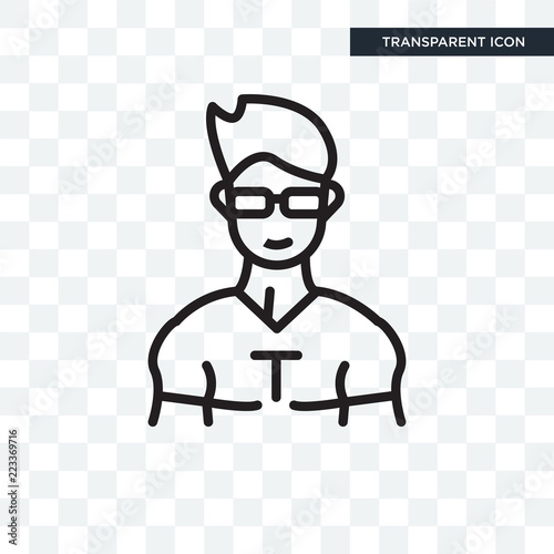 Bodyguard vector icon isolated on transparent background, Bodyguard logo design