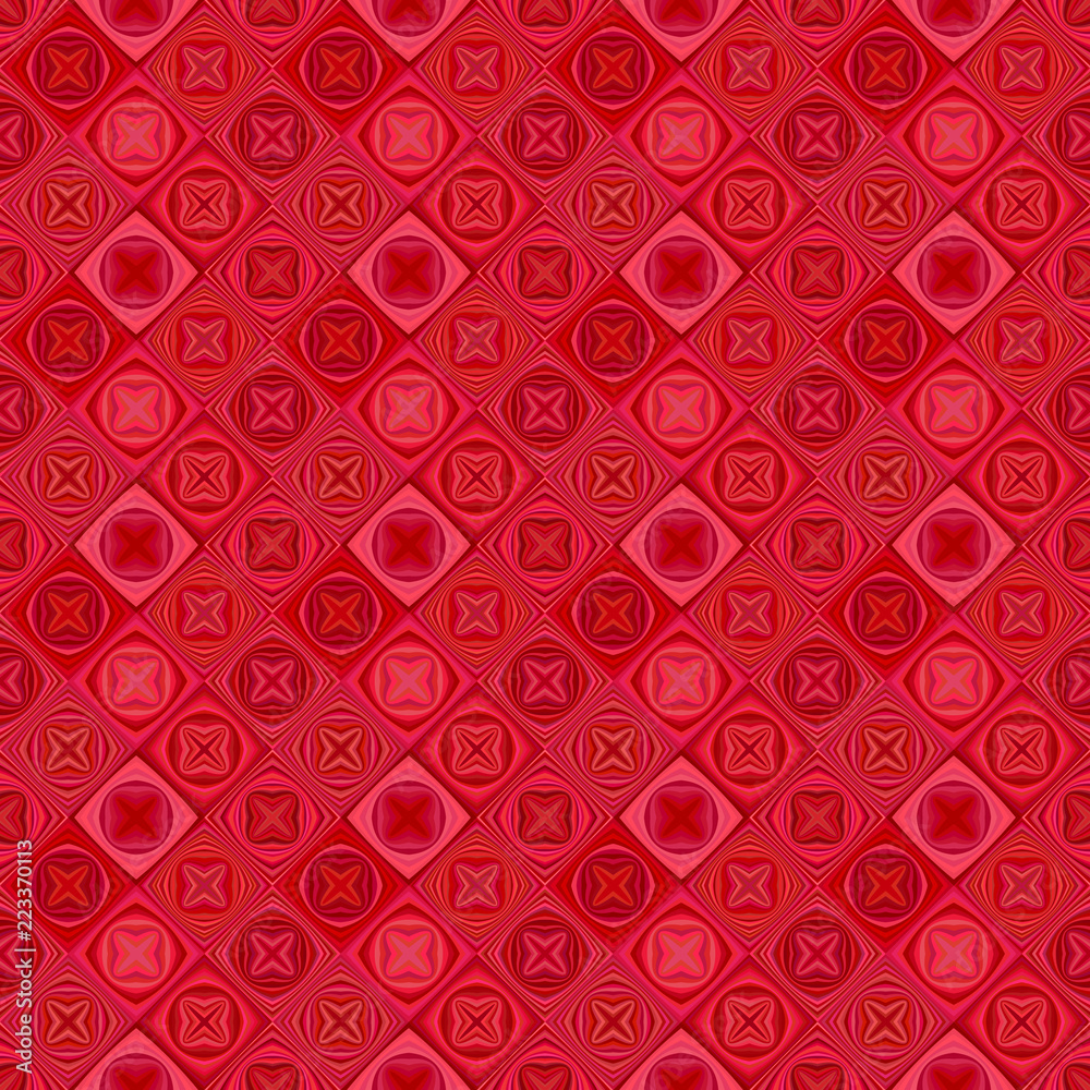 Red geometric diagonal shape pattern - vector tile mosaic background design