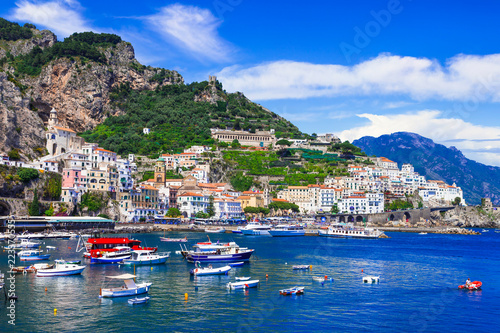 Scenic Amafi coast. Italian summer holidays. Campania  Italy