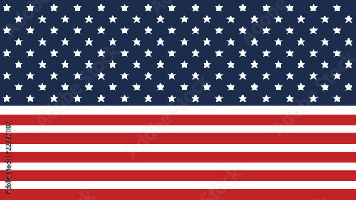 American flag background for Independence Day and other events. EPS 10. Vector illustration. Good for presentations.