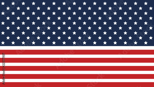 American flag background for Independence Day and other events. EPS 10. Vector illustration. Good for presentations.