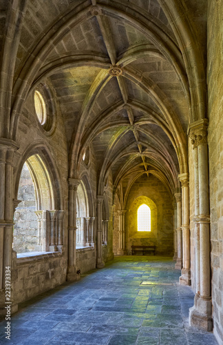 The interior of cloister of Cathedral  Se  of Evora. Portugal