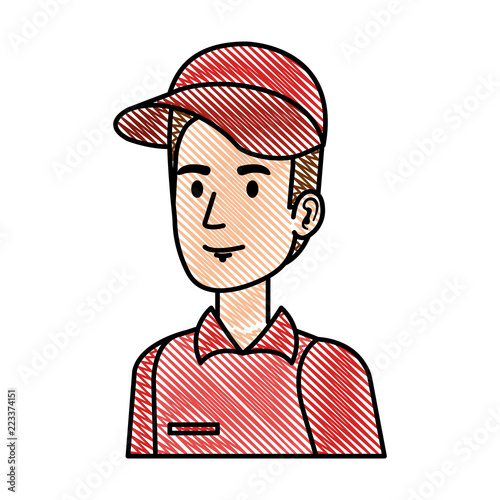 delivery worker avatar character