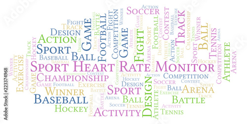 Sport Heart Rate Monitor word cloud.