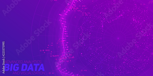 Vector abstract big data visualization. Blue flow of data as numbers strings. Information code representation. Cryptographic analysis. Bitcoin, blockchain transfer. Stream of encoded data.