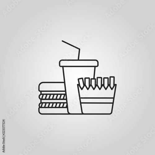 Fast food menu icon
