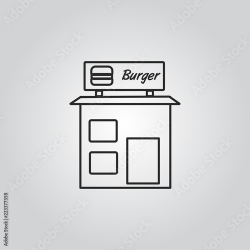 burger icon vector