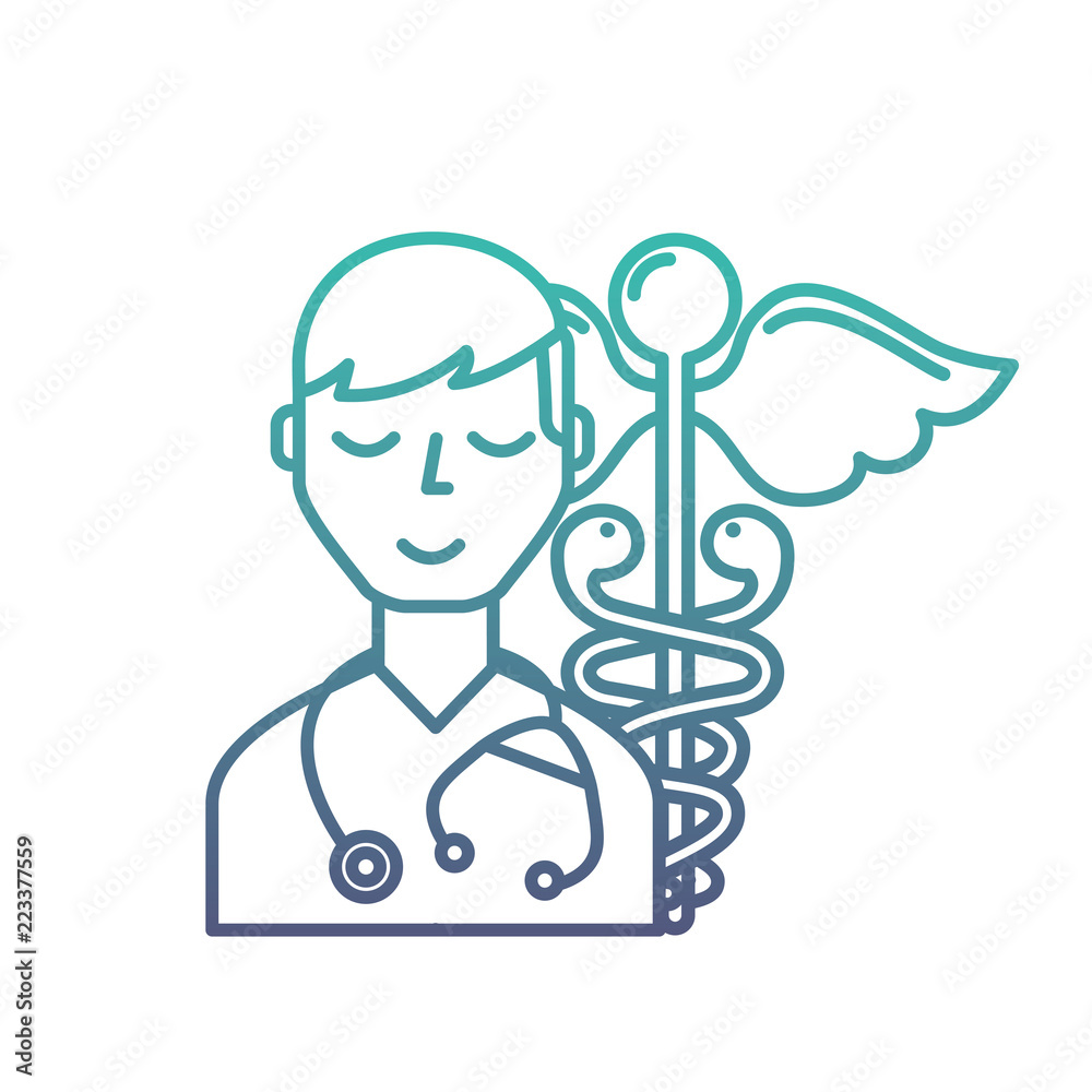 doctor staff medical caduceus emblem