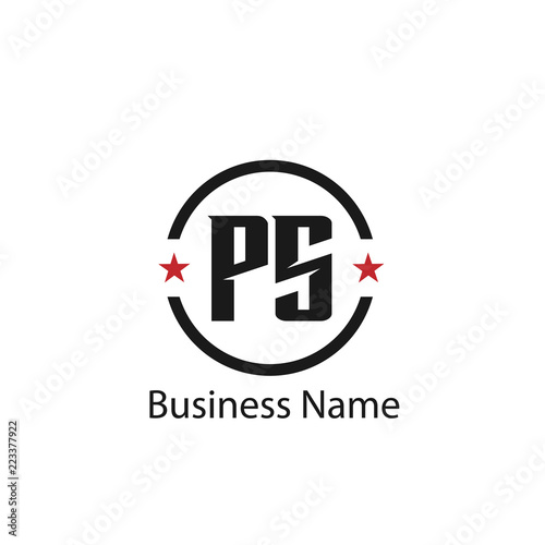 Free Download Initial Letter PS Logo Template Design - GFXLoad