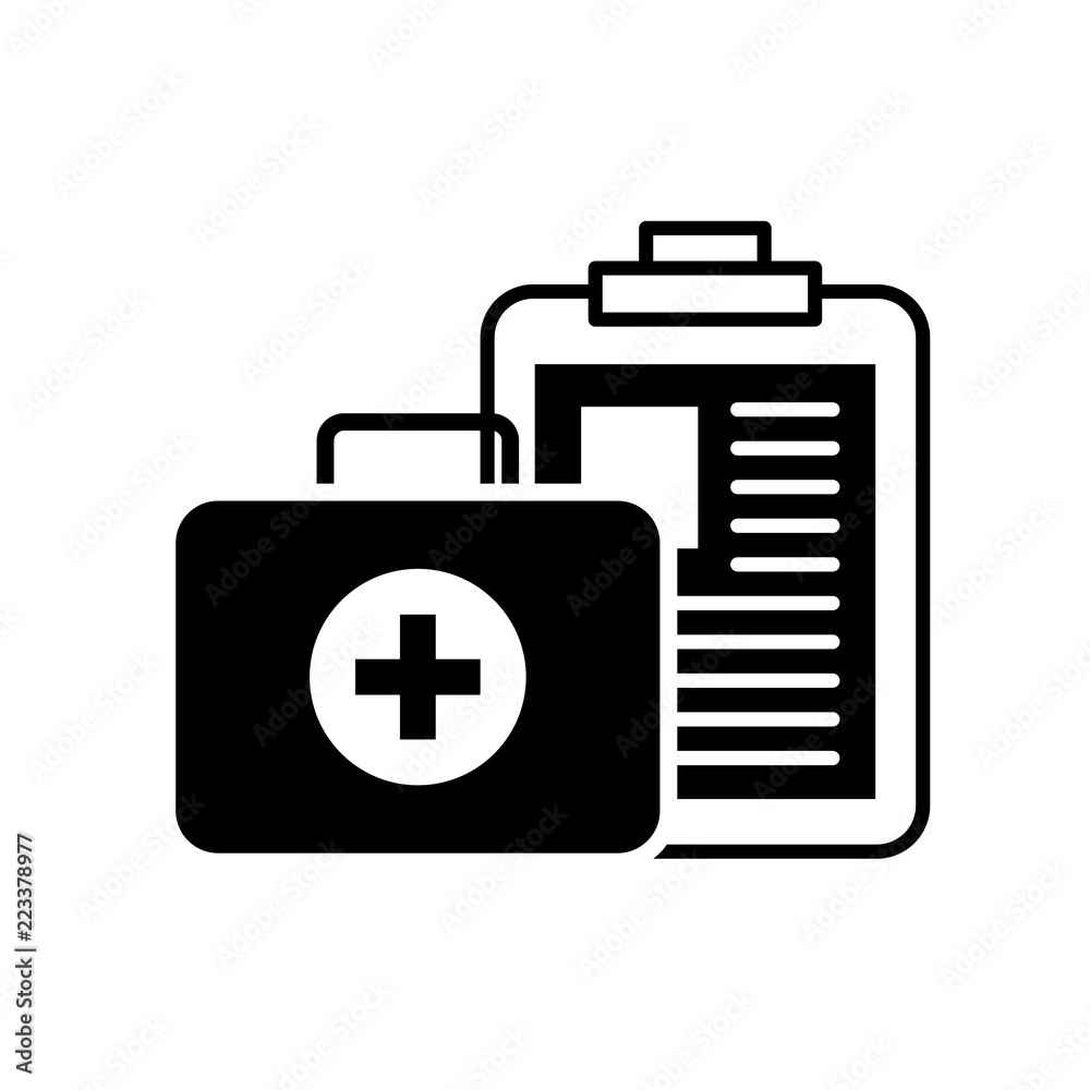 clipboard medical report and kit first aid clipboard medical report and kit first aid
