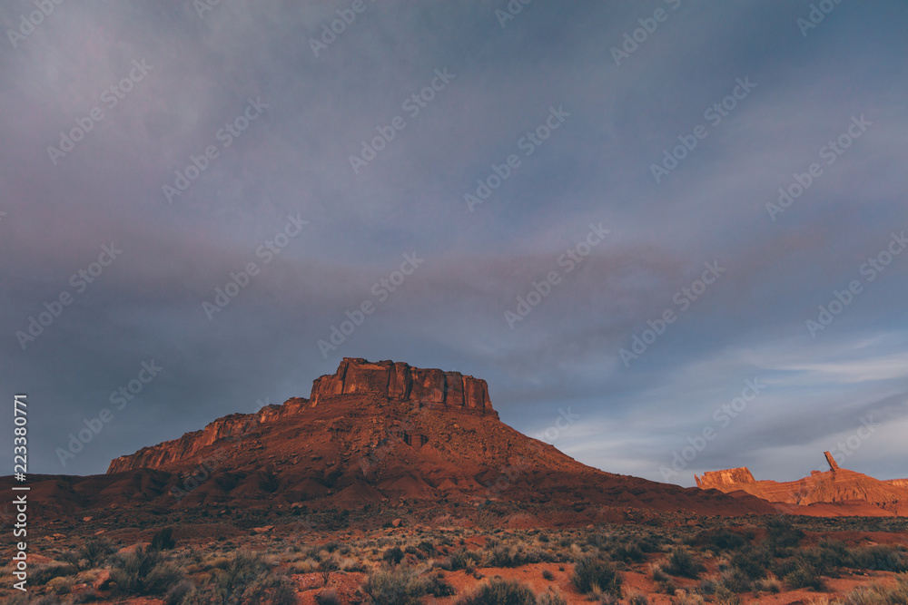 Red Rock Desert Landscape Of Utah In The Iconic American Southwest