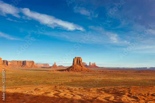 Iconic Monument Valley On The Border Of Arizona And Utah