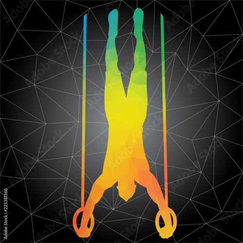 Crossfit concept. Vector silhouettes of people doing fitness and crossfit workouts in many different position. Active and healthy life concept