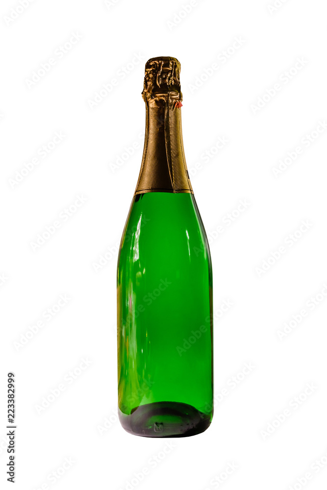 Bottle of the champagne isolated on white background Bottle of the champagne isolated on white background