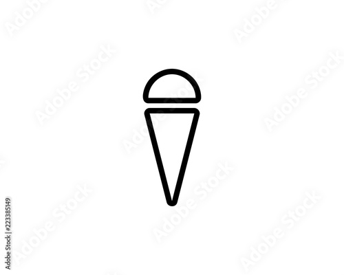 ice cream logo design template
