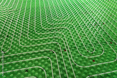 Fotografía Floor heating installation - hydronic system