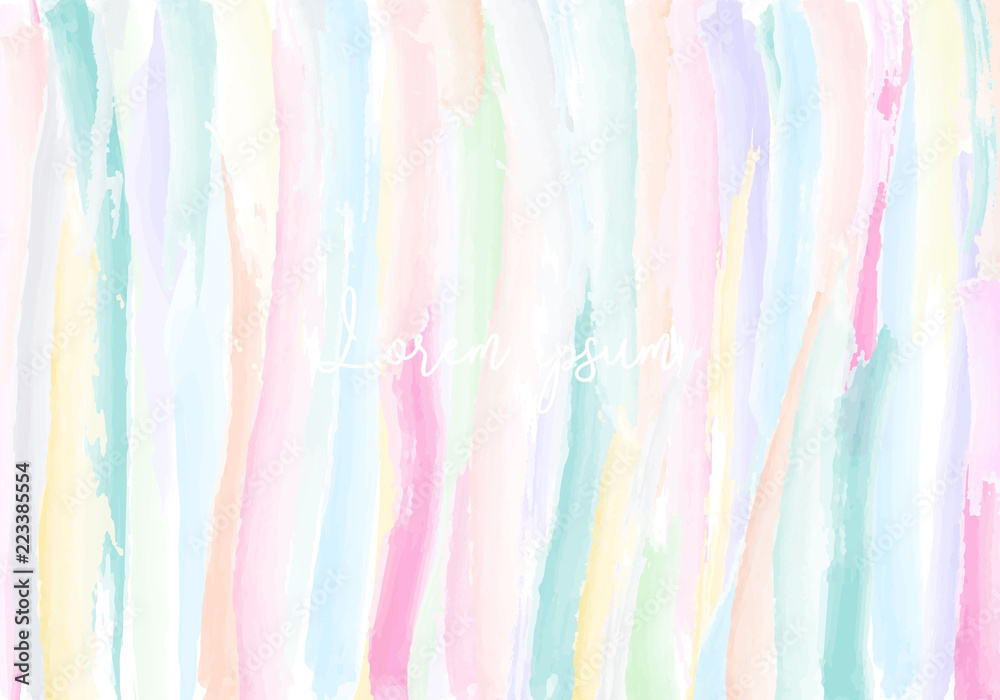 Abstract Pastel colour background, brush painting technique, textured effect