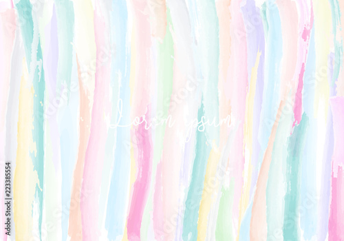 Abstract Pastel colour background, brush painting technique, textured effect