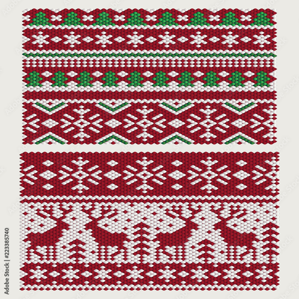 Seamless vector Christmas and New Year ornaments Seamless vector Christmas and New Year ornaments
