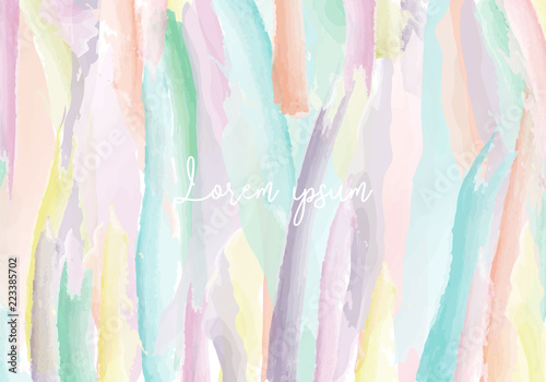 Abstract Pastel colour background, brush painting technique, textured effect