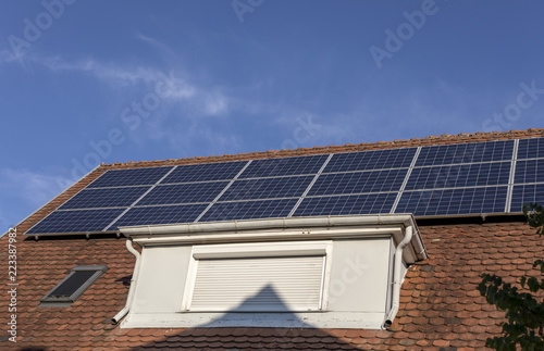 Solaranlage auf einem Wohnhaus