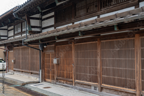 Good Old Japanese Town in The Rain at Kanayamachi, Takaoka, Toyama, Japan 雨の日日本の古い町並み 富山 金屋町