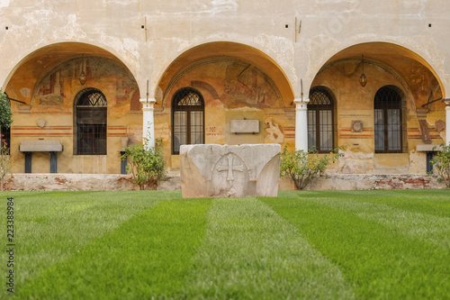 Vista del Chiostro del Museo Civico di Bassano del Grappa  Vicenza  Italia