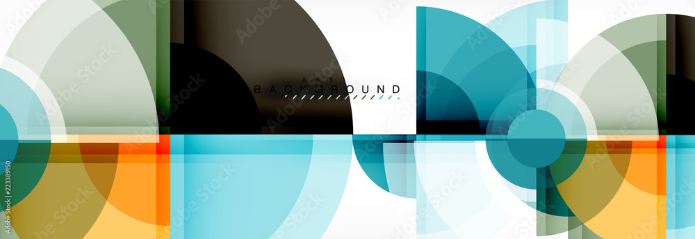 Circle abstract background